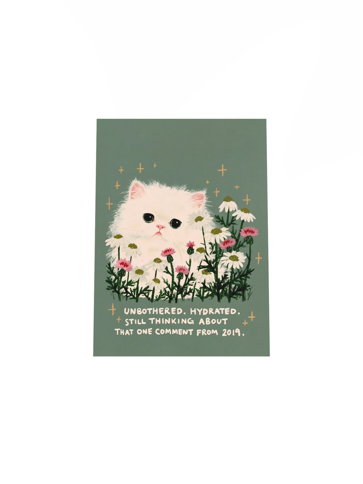 Unbothered Hydrated Kitten Poster product image (4)