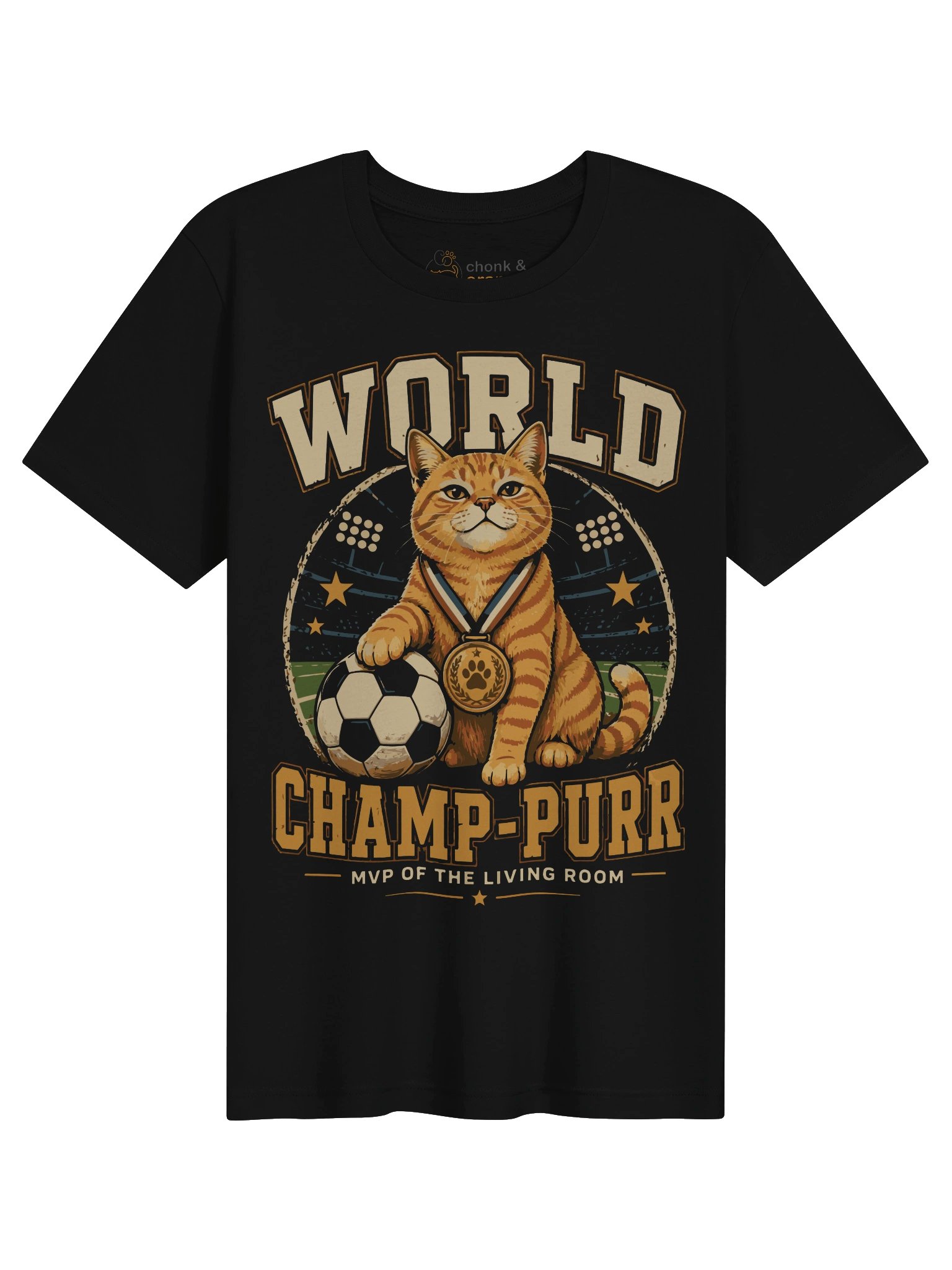 World Champ-Purr Cat Soccer Tee product image (3)