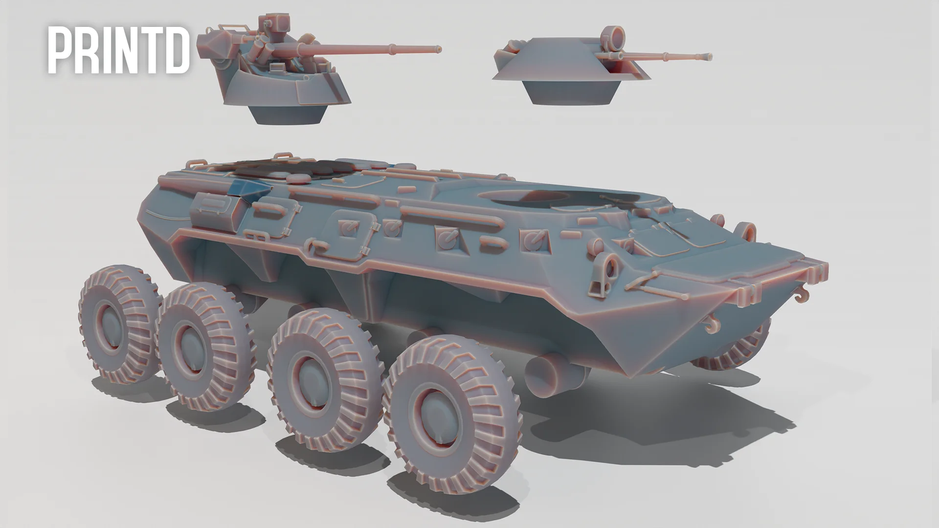 BTR-80/82 War Vehicle - Modern Warfare Wargame Hobby Resin Scale Models product image (2)