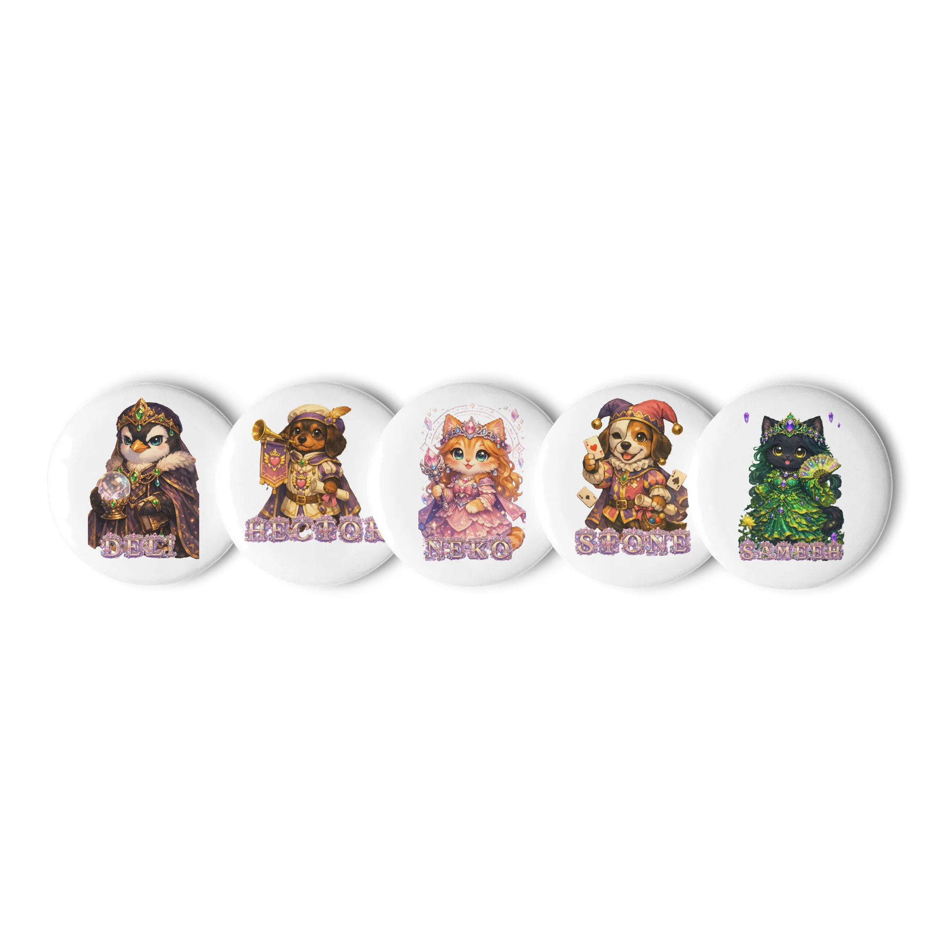 Kingdom Main Court Pin Button Set product image (1)