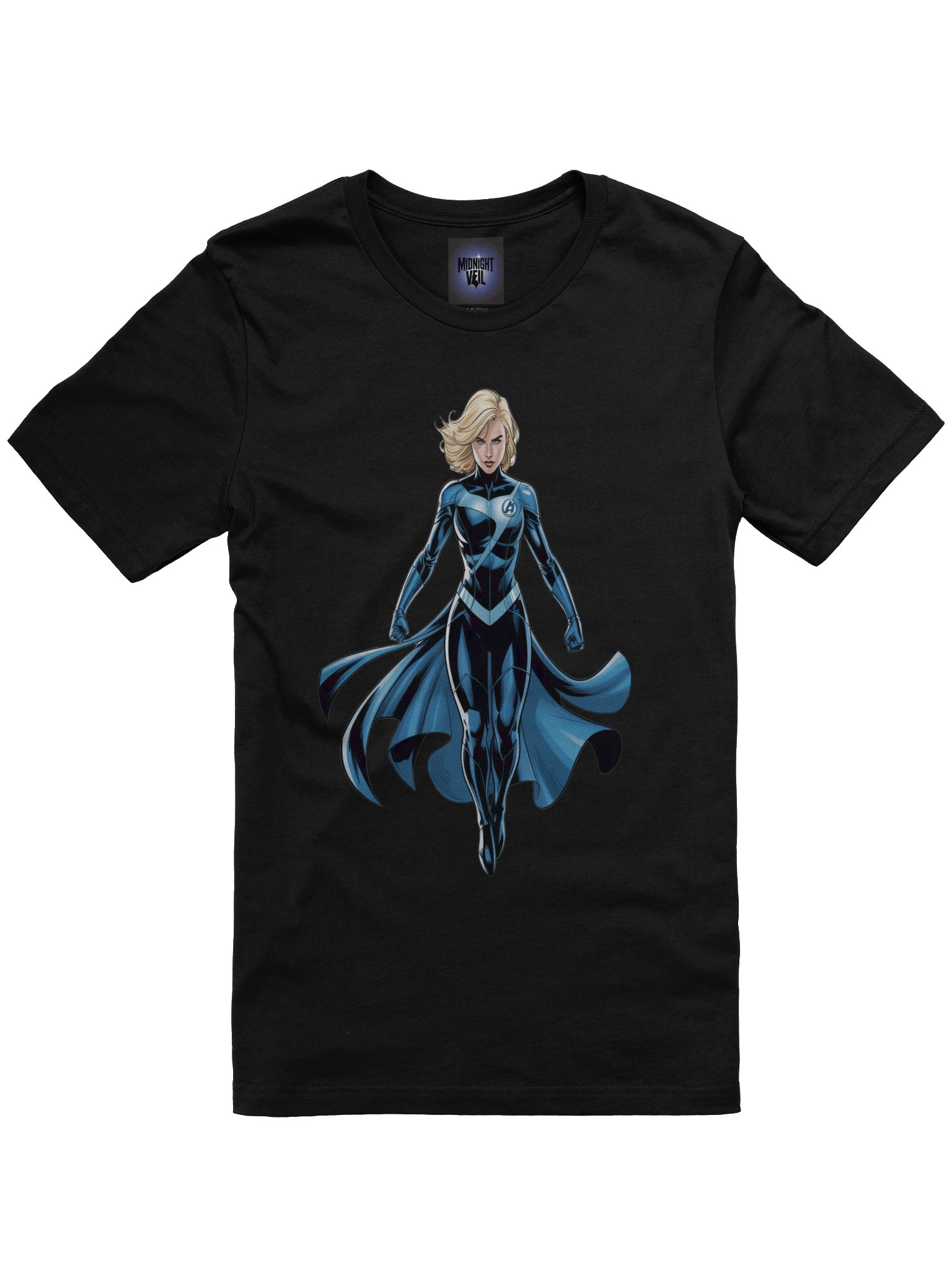 Invisible Woman Cloak Cascade Supersoft T-Shirt – Spectral Flow Sovereign product image (3)