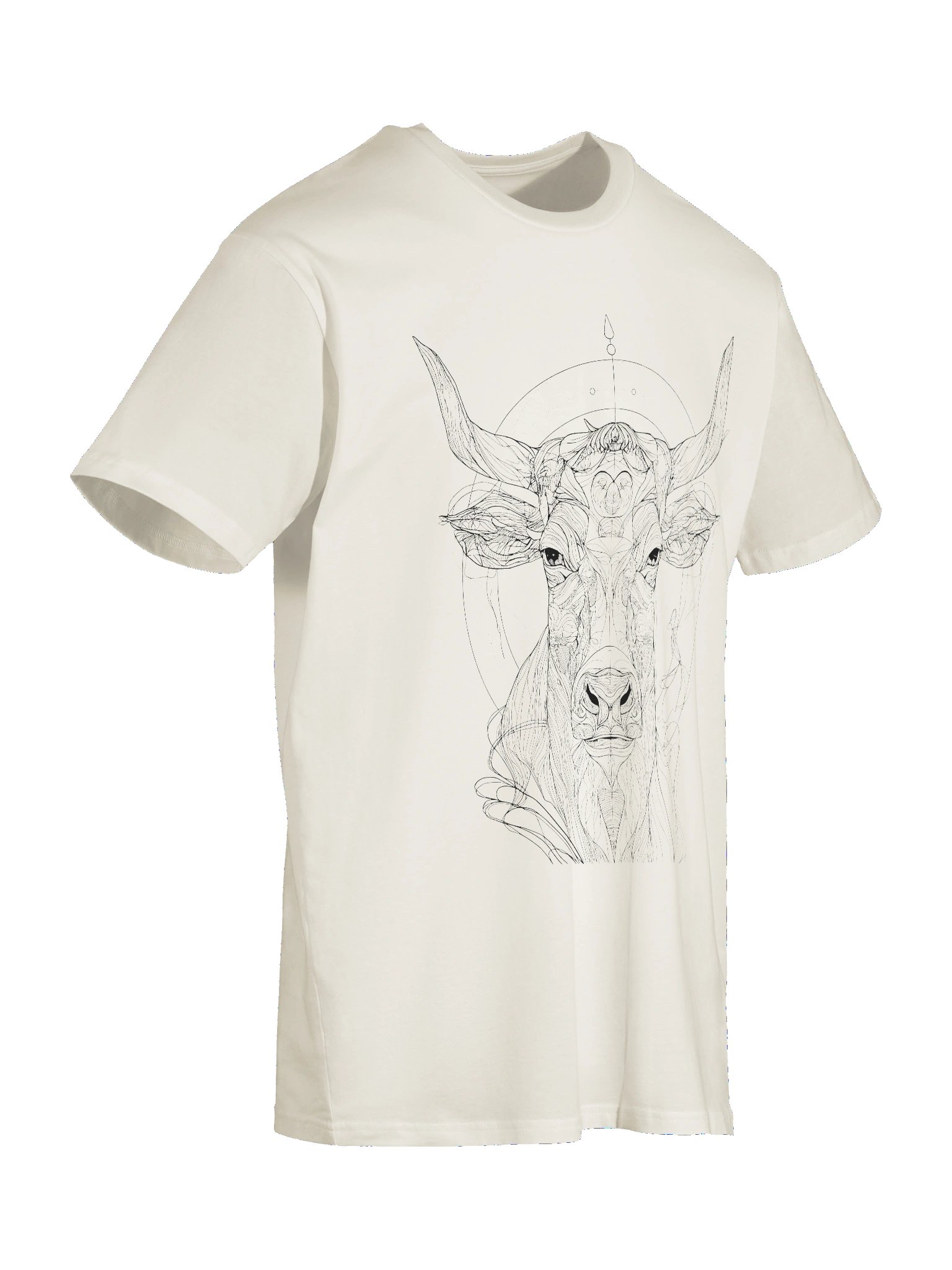 Divine Strength – Sacred Bull Line Art Tee product image (12)