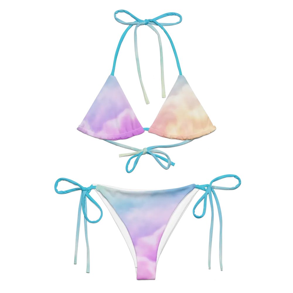 Blur cloud rainbow Design String Bikini - V7 product image (1)