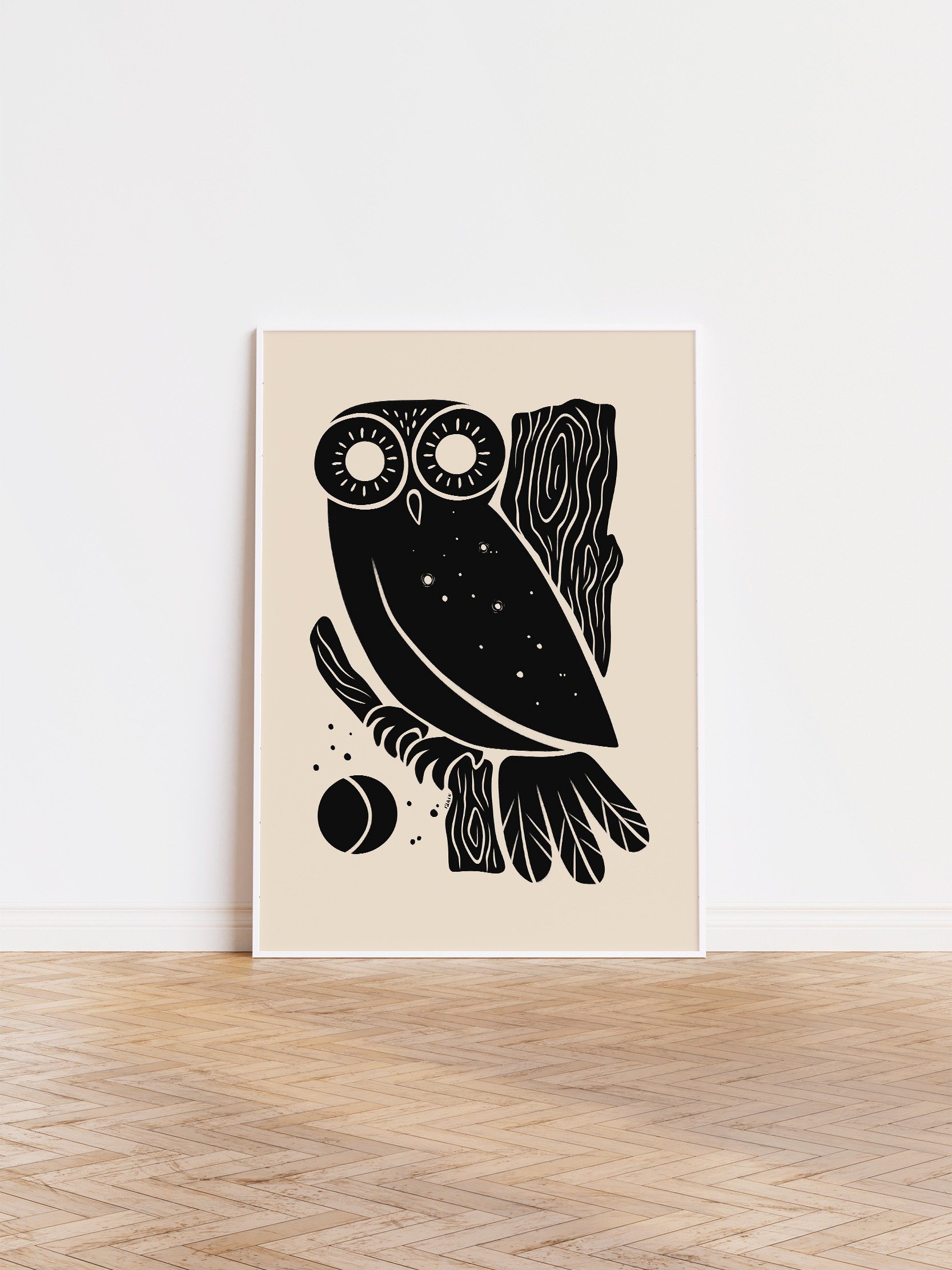 Copy of Owl of Athena Bird Art Print No.2 product image (1)