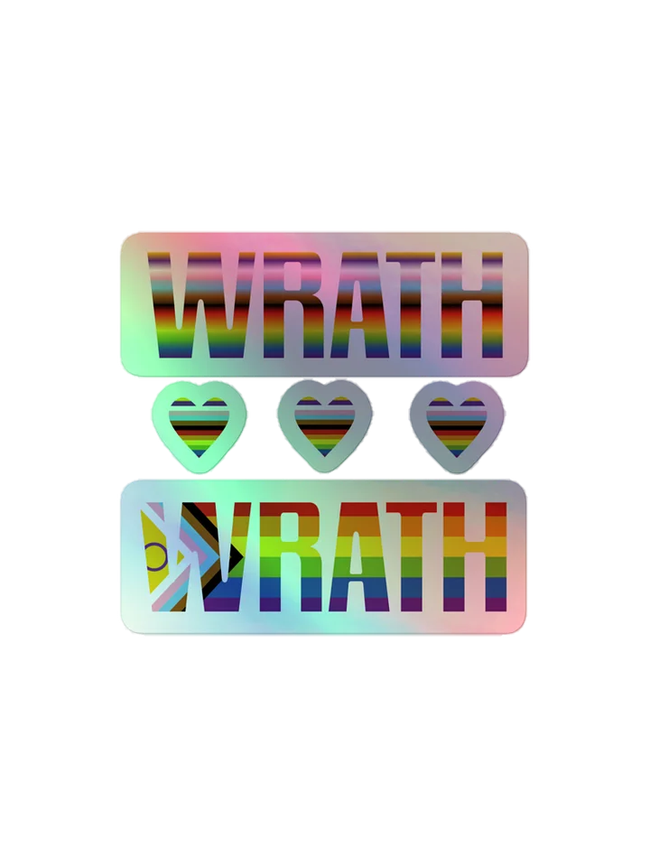 Pride 2023 holographic stickers product image (1)