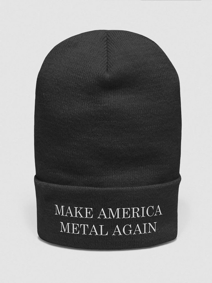Make America Metal Again Beanie - White product image (1)