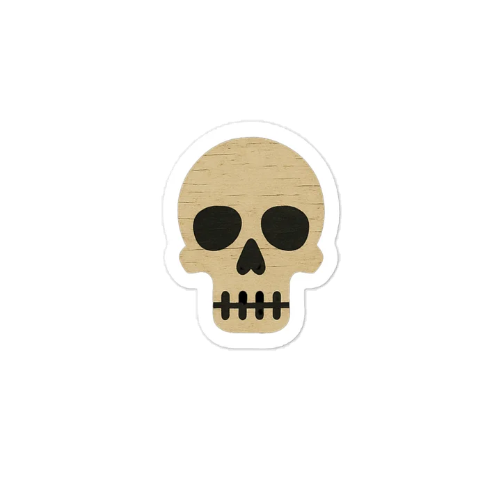 Vintage Harleys Revived Skull Sticker product image (1)