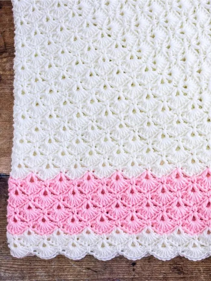 Shell Stitch Blanket Crochet Pattern product image (8)