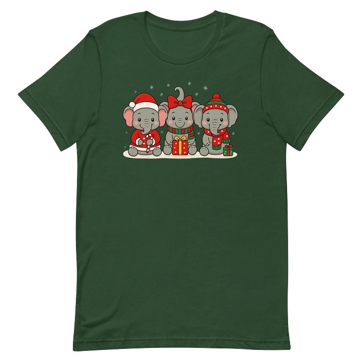 Holiday Elephant Trio T-Shirt product image (2)