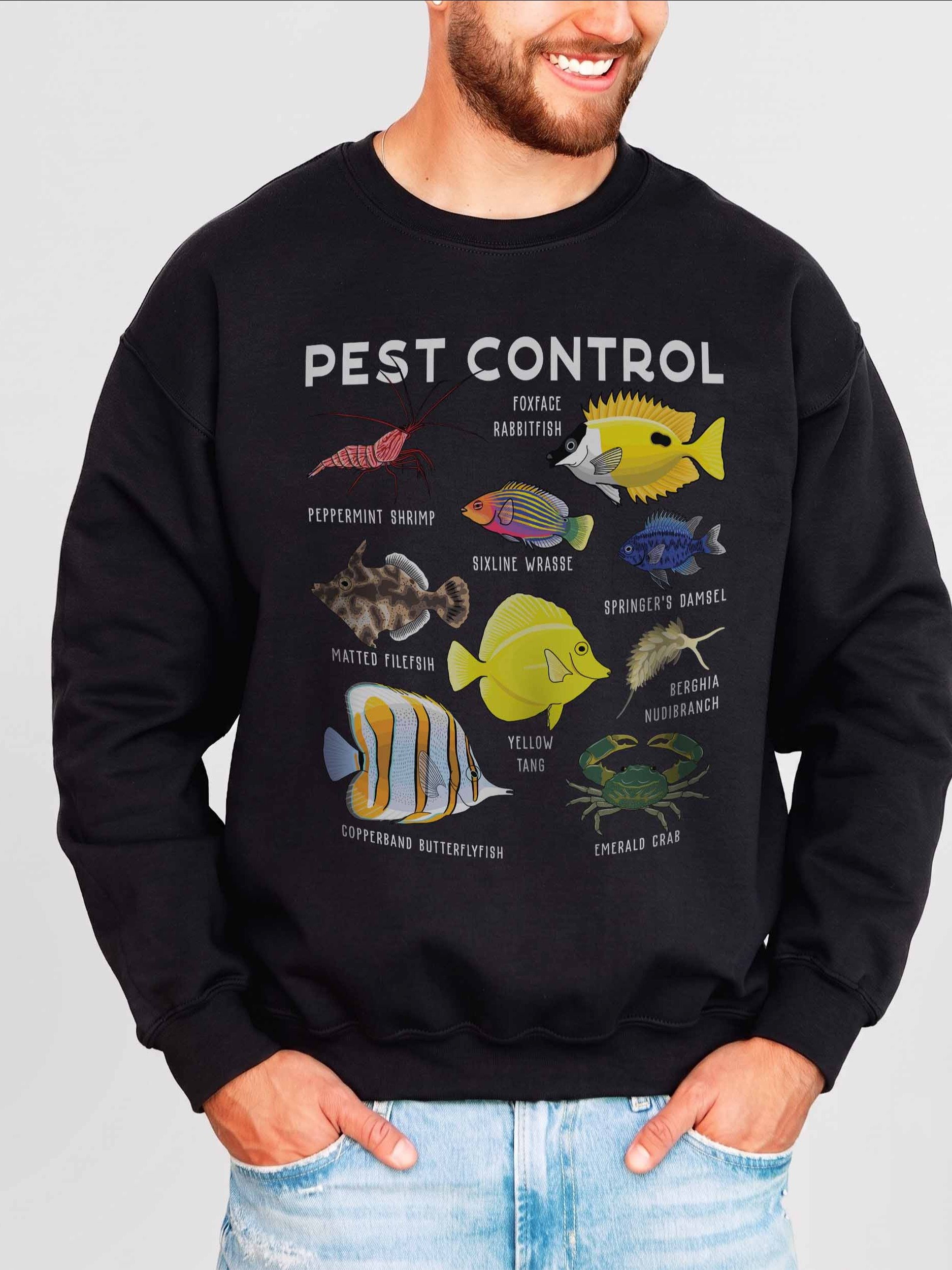 Pest Control Sweatshirt for Reef Aquarium Lovers product image (2)