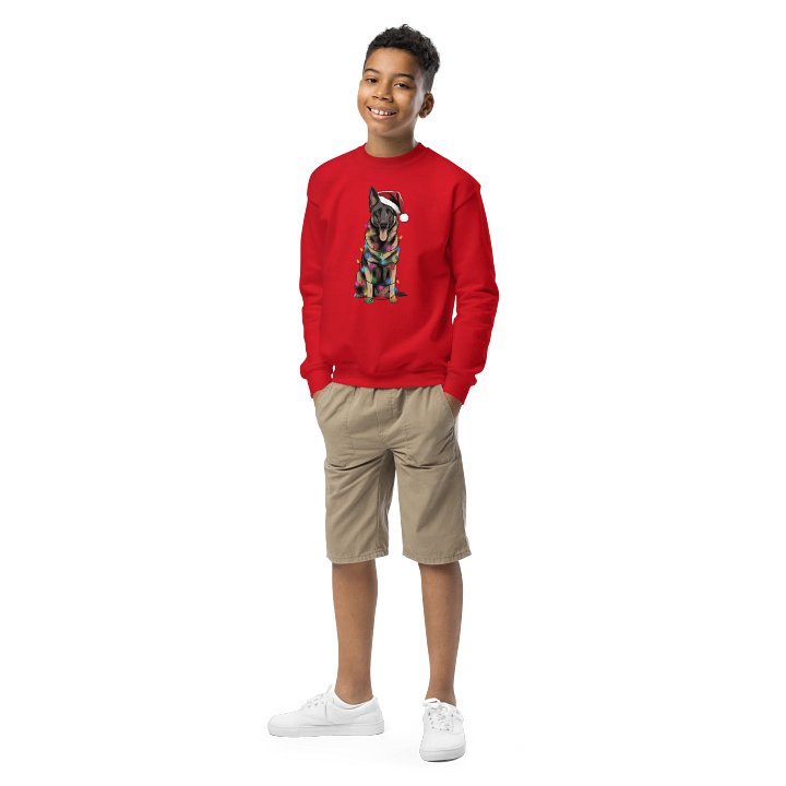 Funny Christmas German Shepherd(2) Youth Sweatshirt product image (1)