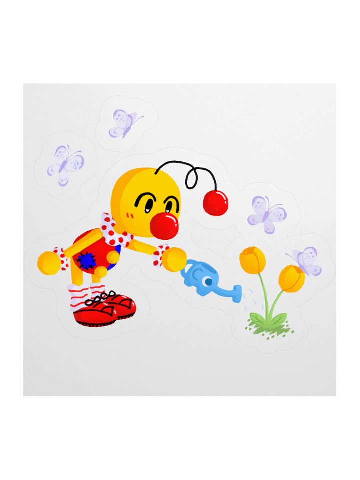 Boyoyoing Watering Tulips Shaded Sticker product image (1)
