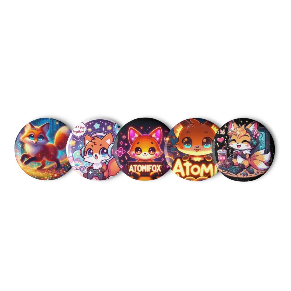 Whimsical Fox Pin Button Set product image (5)
