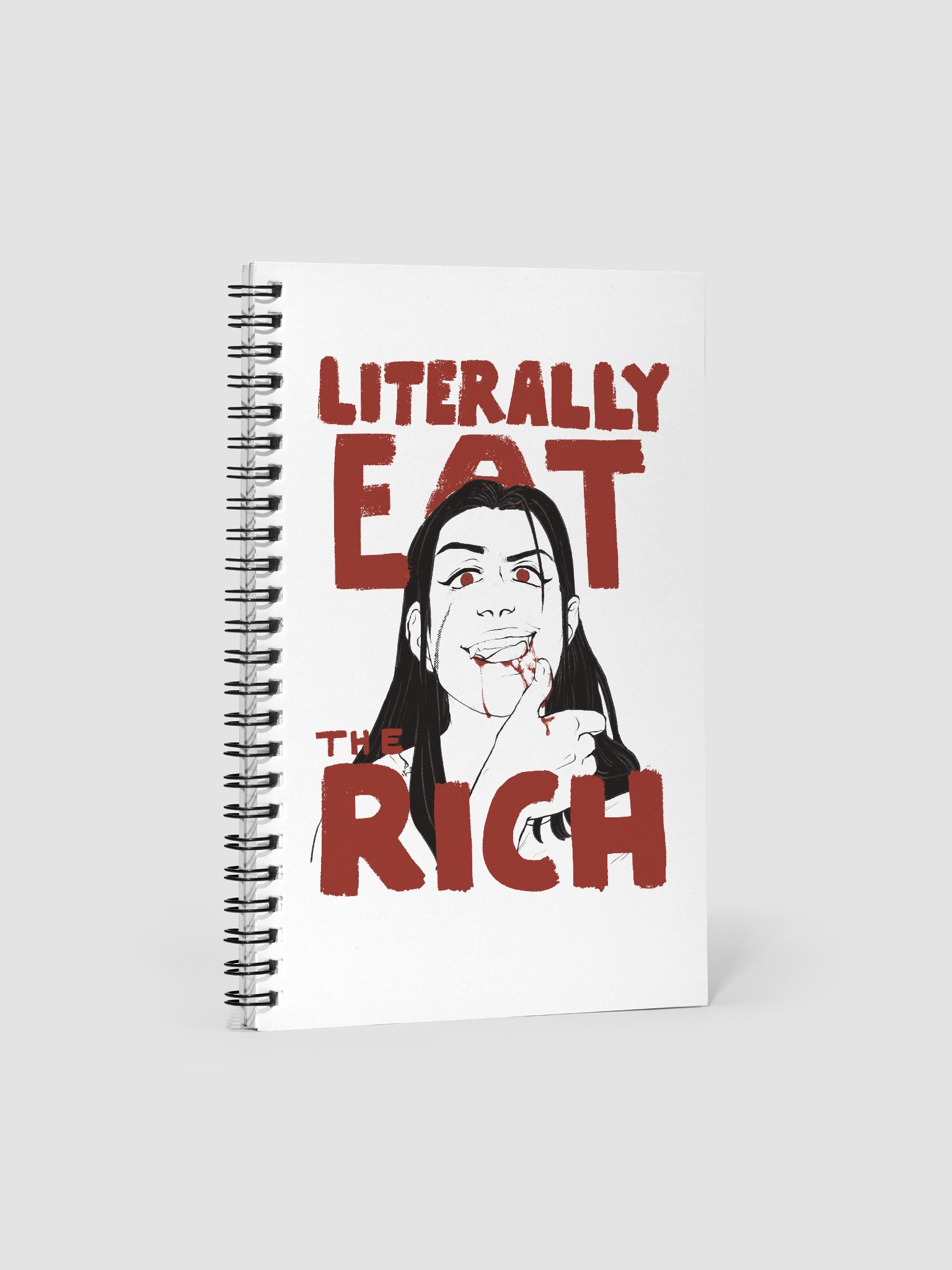 Literally Eat The Rich Spiral Notebook product image (1)