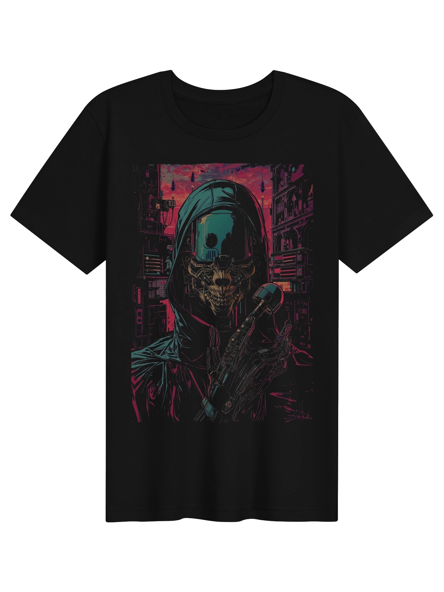 Techno Future Ghost Lightweight T-Shirt product image (1)