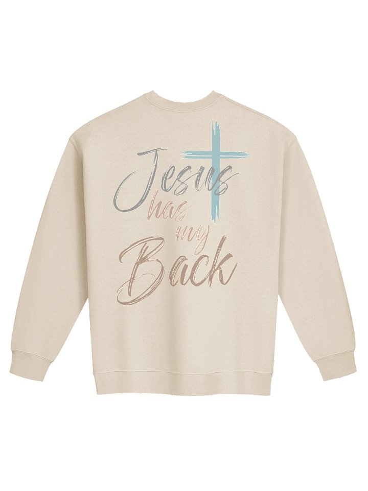 Jesus Has My Back Sweatshirt product image (2)