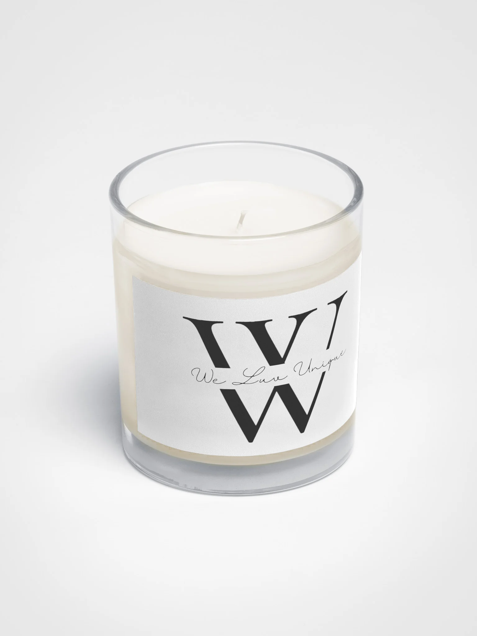 WLU Soy Wax Candle Clear Glass Jar product image (2)