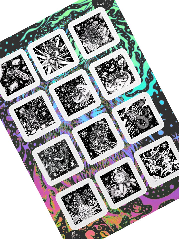 Cosmic zodiac Sticker Sheet product image (1)