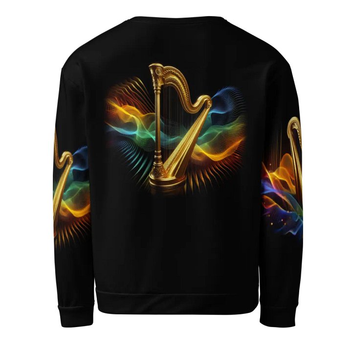Golden Harp Musical Instrument - All-Over Unisex Sweatshirt #12 product image (2)