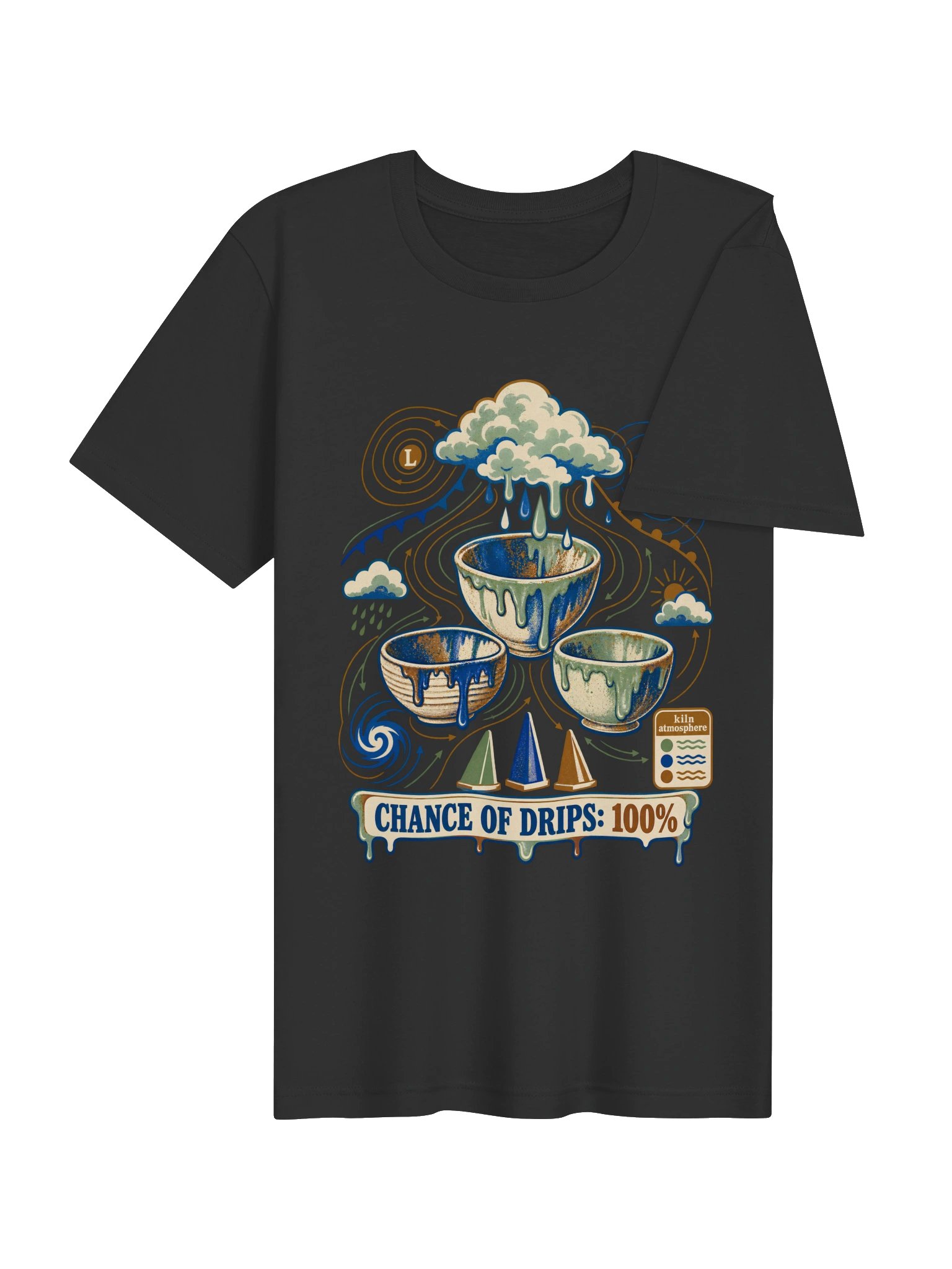 Glaze Forecast Pottery & Ceramics T-Shirt product image (11)