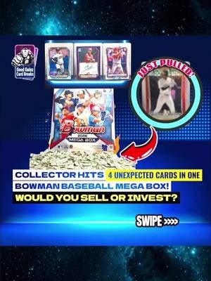 🚨 2026 Bowman ⚾ Could Be The Product of The Year! . ✅ Two Bowman Logo Refractor SP's, An Unguaranteed Auto, and A Red Mojo /5 In The Same Mega Box Is Enough 🔥 For @Grant Hickman To Make Some S'mores 😲  💬 GRAB A BOX IN OUR TIKTOK SHOP, BEFORE THEY SELL OUT....AGAIN‼️ #PullingSomeGoodGainz🔥 #bowmanbaseball #leodevries #baseballcards #trending 
