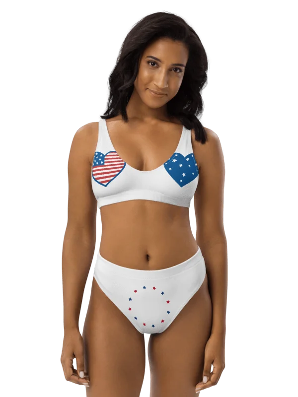 Patriotic Hearts All-Over Bikini product image (1)
