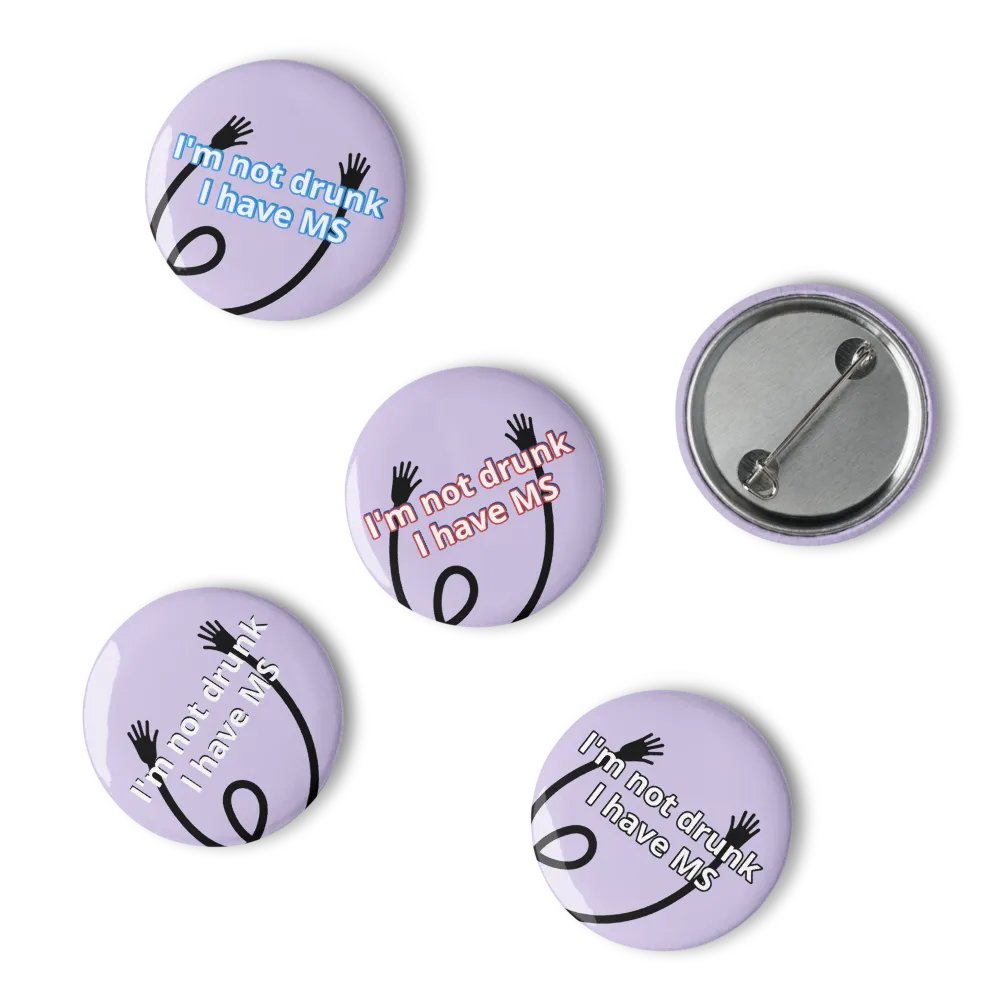 MS Multiple Sclerosis Awareness pin badges product image (15)