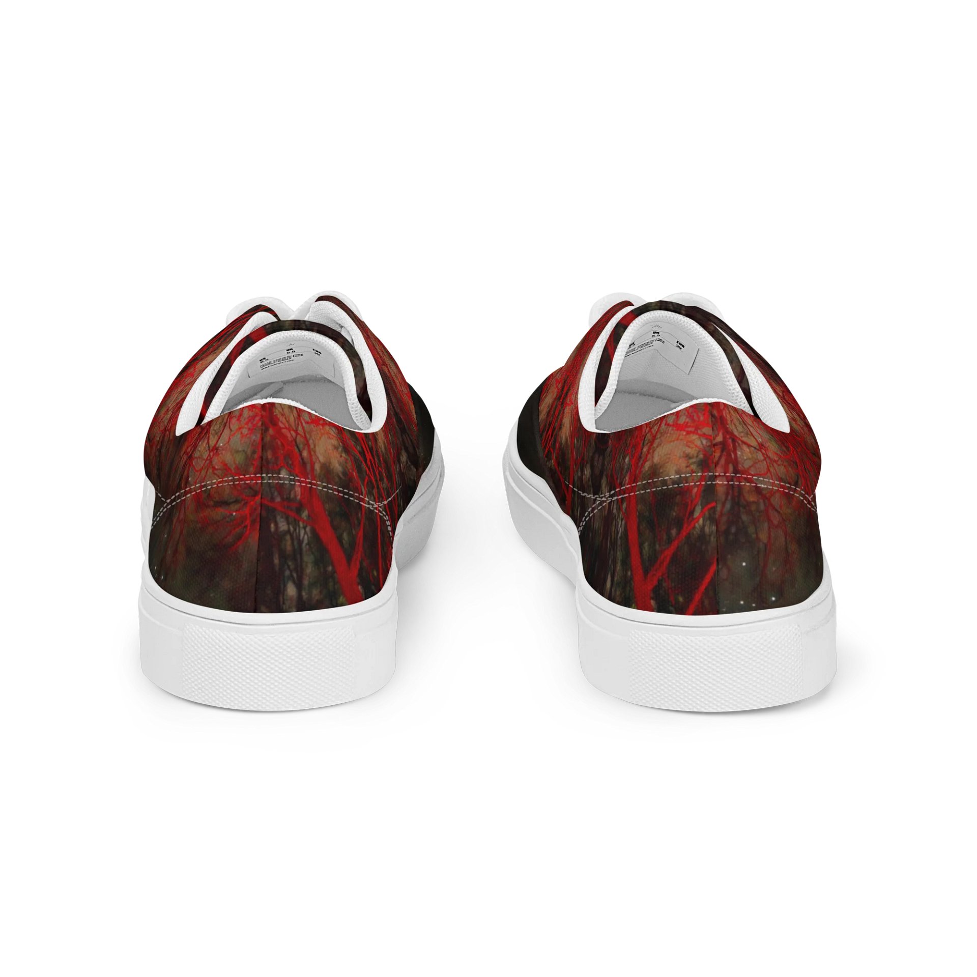 Red Tree Night Sky Men's Canvas Shoes product image (4)