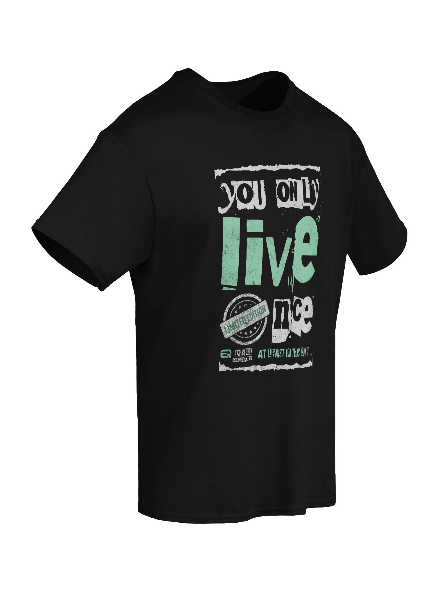 You Only Live Once! Cotton Unisex Gildan R3CVR.i by EQALL® Essentials_Mint Green product image (20)