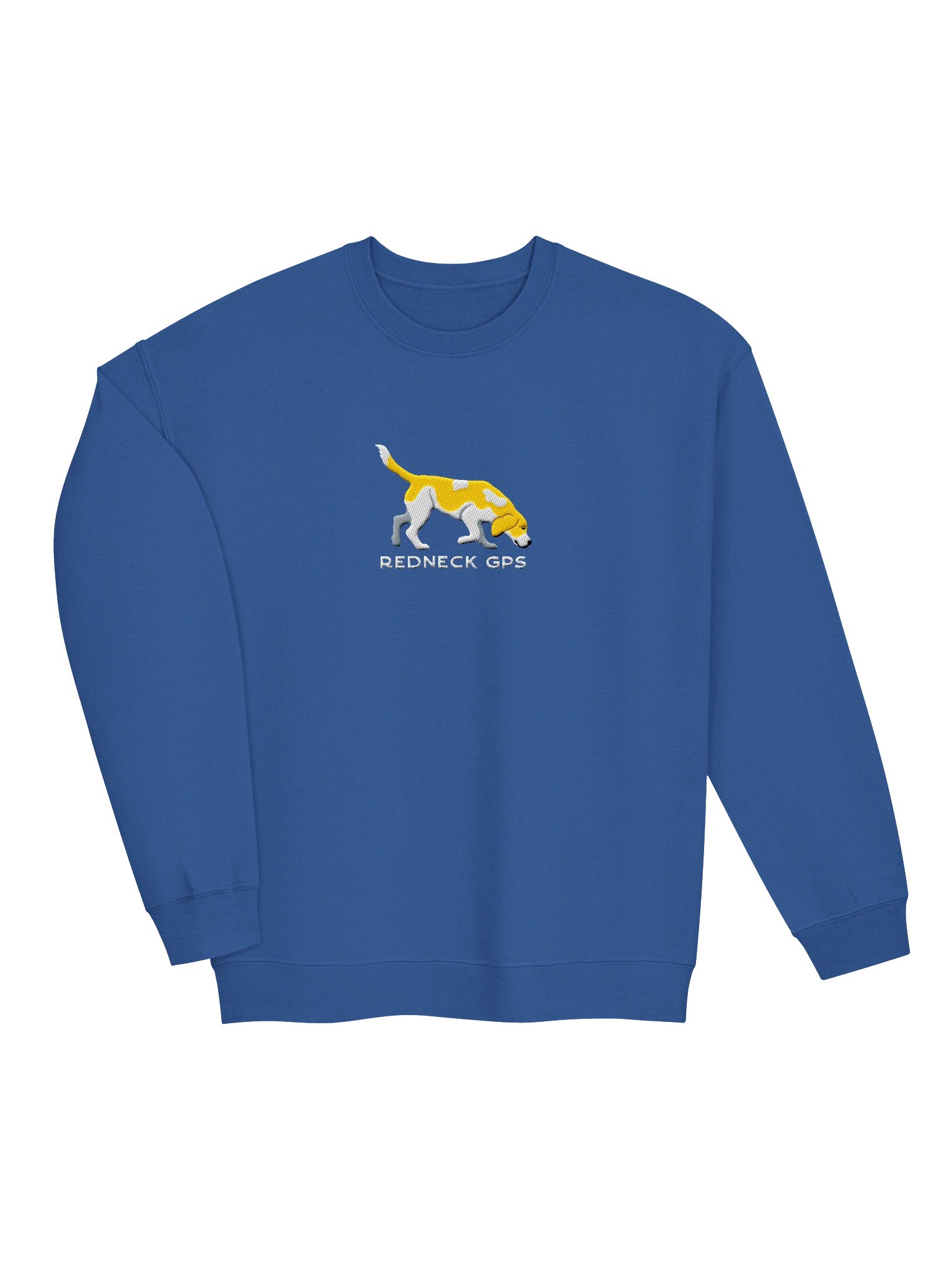 Redneck GPS Sweatshirt (Embroidered) of a Beagle(Lemon 2) product image (6)