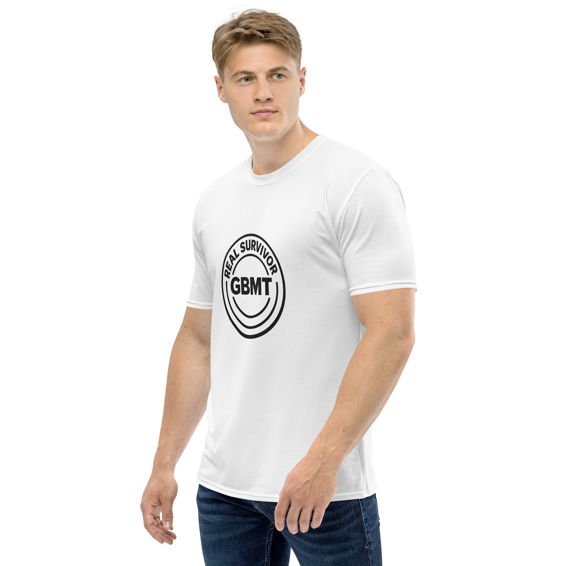 GBMT Real Survivor Circle Tee – White Edition product image (3)
