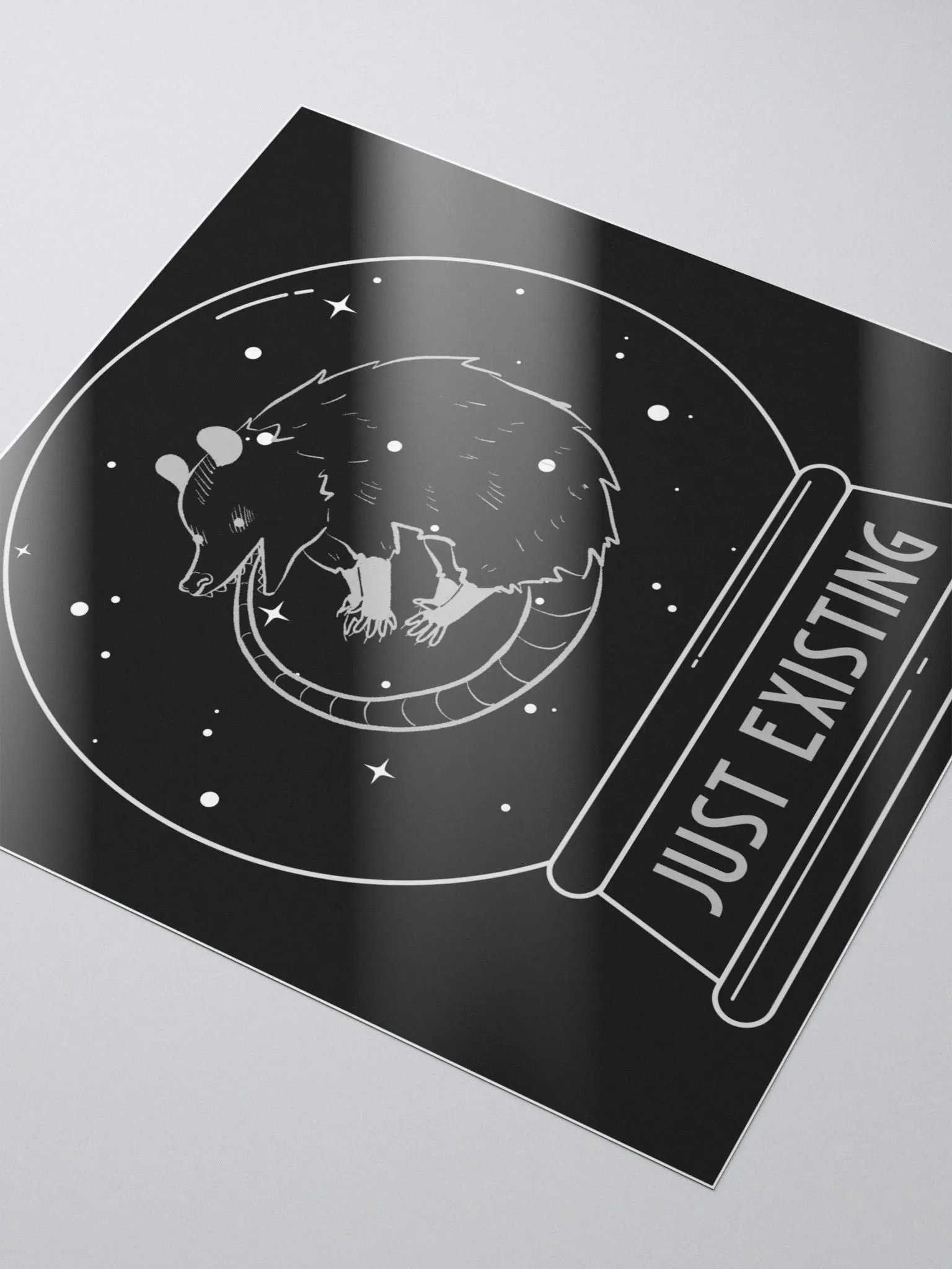 Just Existing bubble free stickers product image (4)