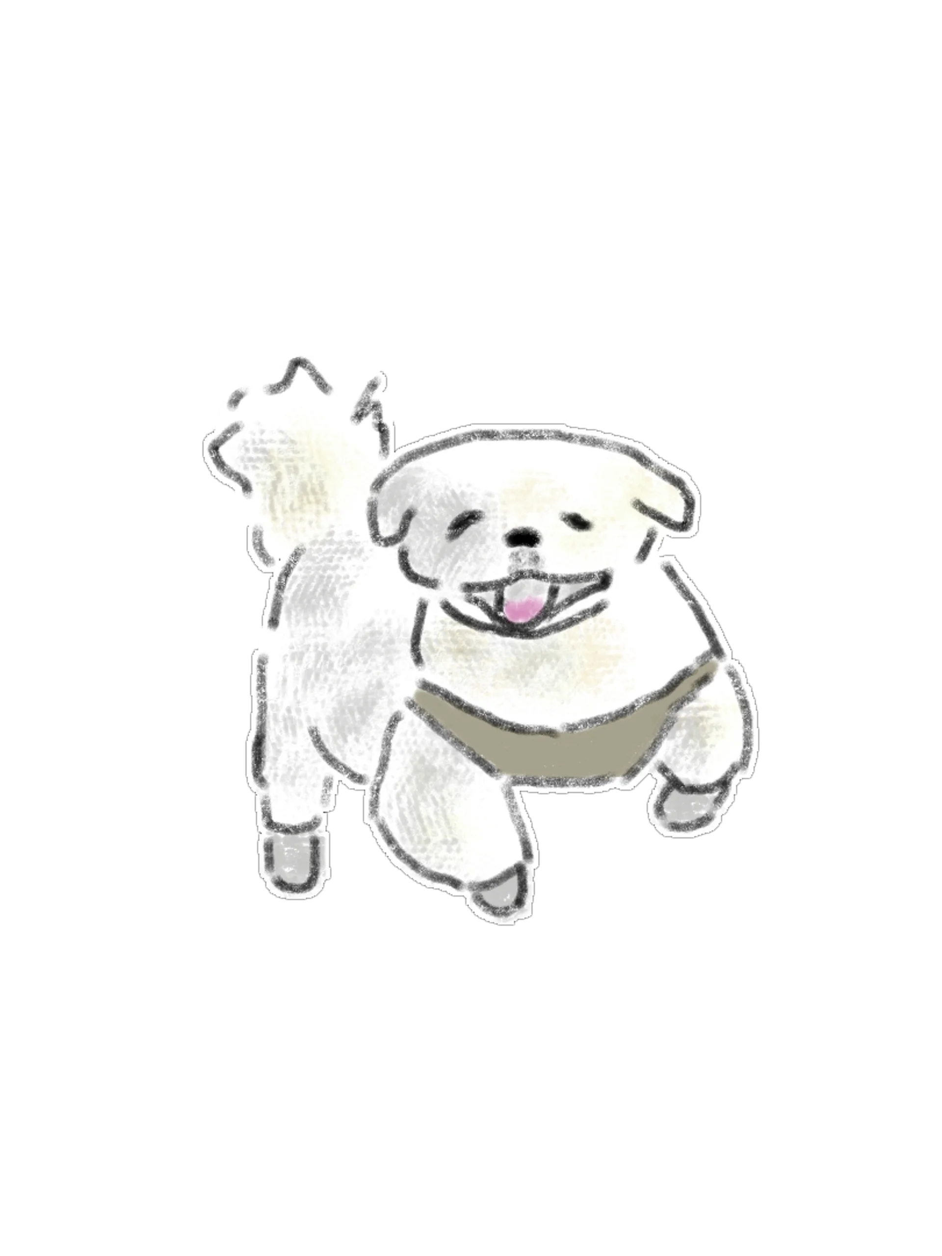 15 Cute Hand-Drawn Dog PNG Clipart Bundle product image (8)