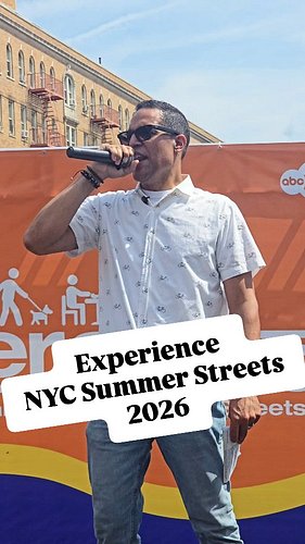🗽 Enjoying the day one as emcee for the NYC Summer Streets event made possible by @nyc_dot A great event of biking, running a...