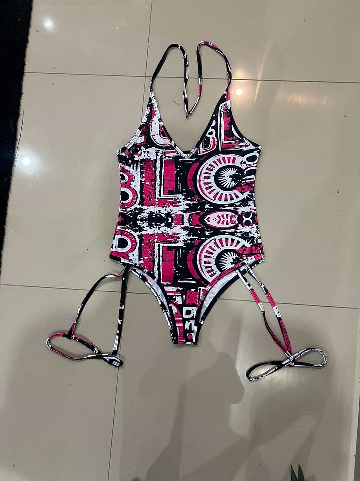 Hot Pink MMD Strappy One Piece Swimsuit product image (1)