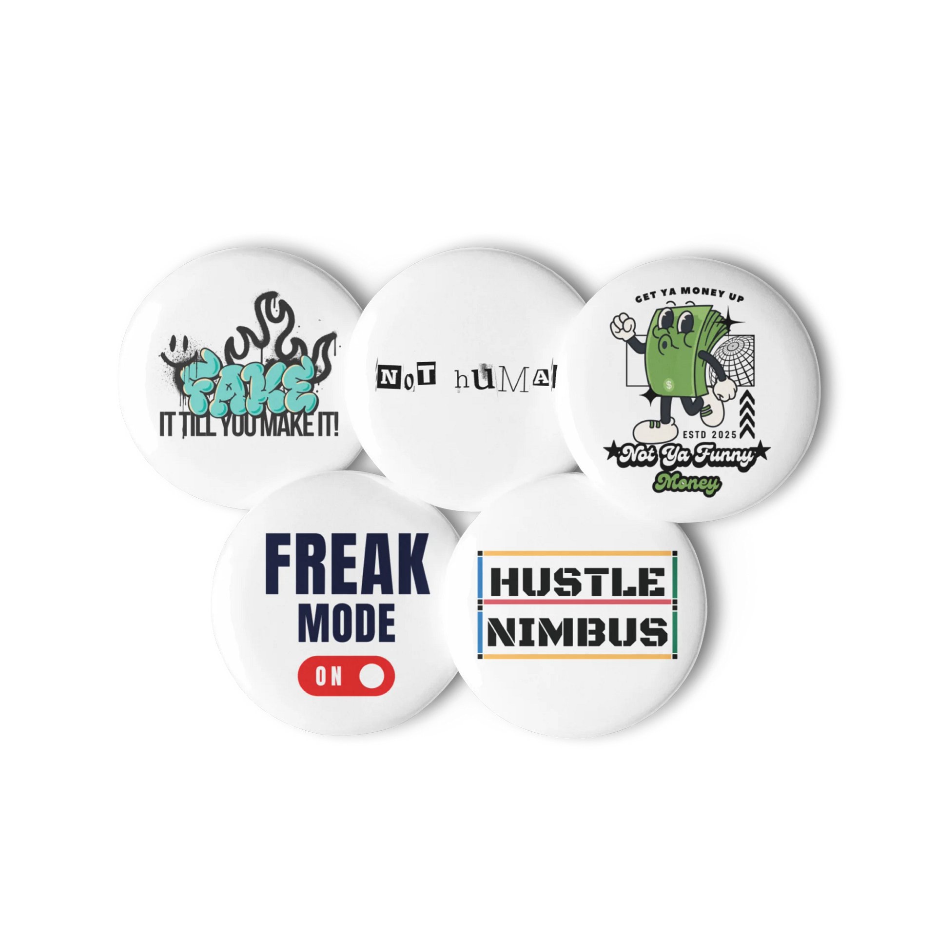 Hustle Nimbus Collection: Pin Button Set product image (3)