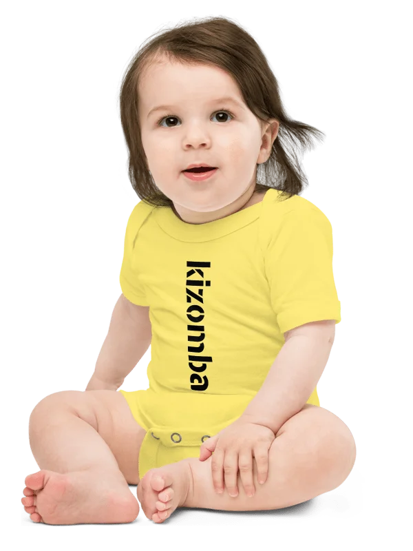 KIZOMBA - BABY SHORT SLEEVE - ONESIE - YELLOW product image (1)
