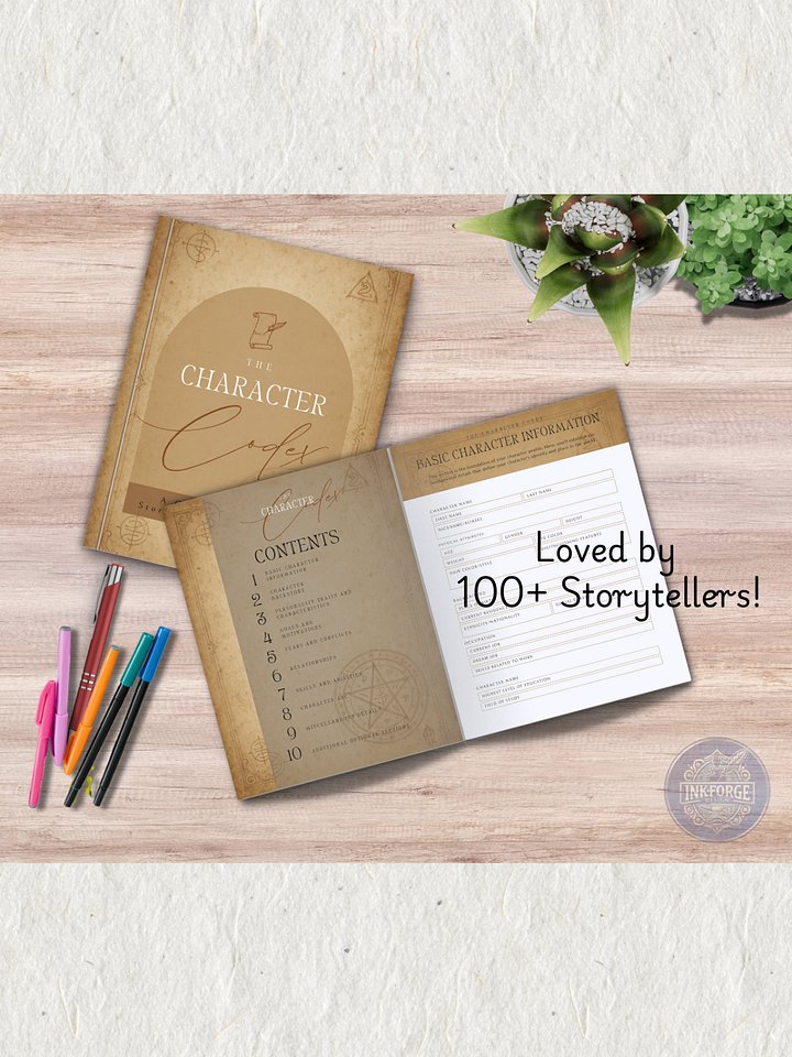 The Character Codex ✯ A Guided Planner for Storytellers & GMs product image (2)