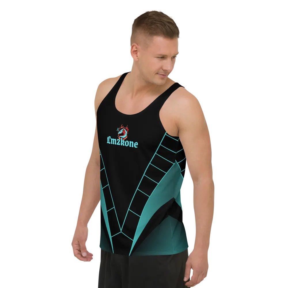 LM2Kone cyan - Customizable Tank Top - 5% elastane product image (9)