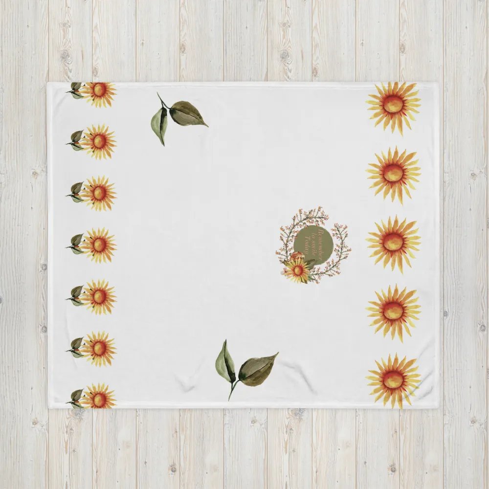 Remember to Smile Today Throw Blanket product image (12)