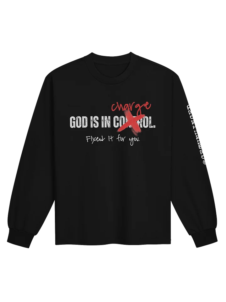 God Is In Charge Long Sleeve Shirt product image (2)