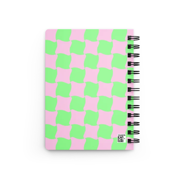 Whirly Green and Pink Checks - Spiraled product image (2)