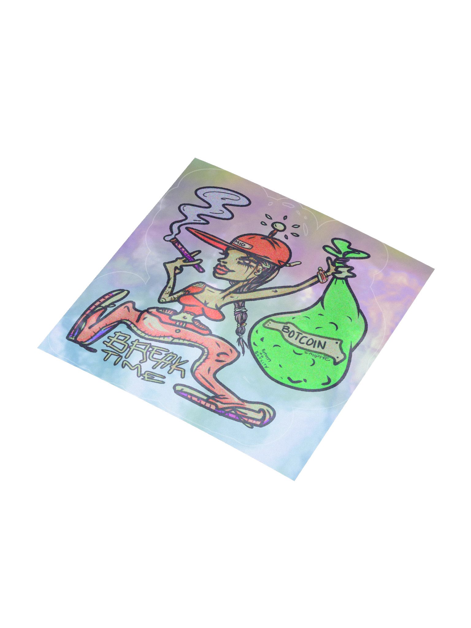 BREAK TIME Holo Sticker product image (7)
