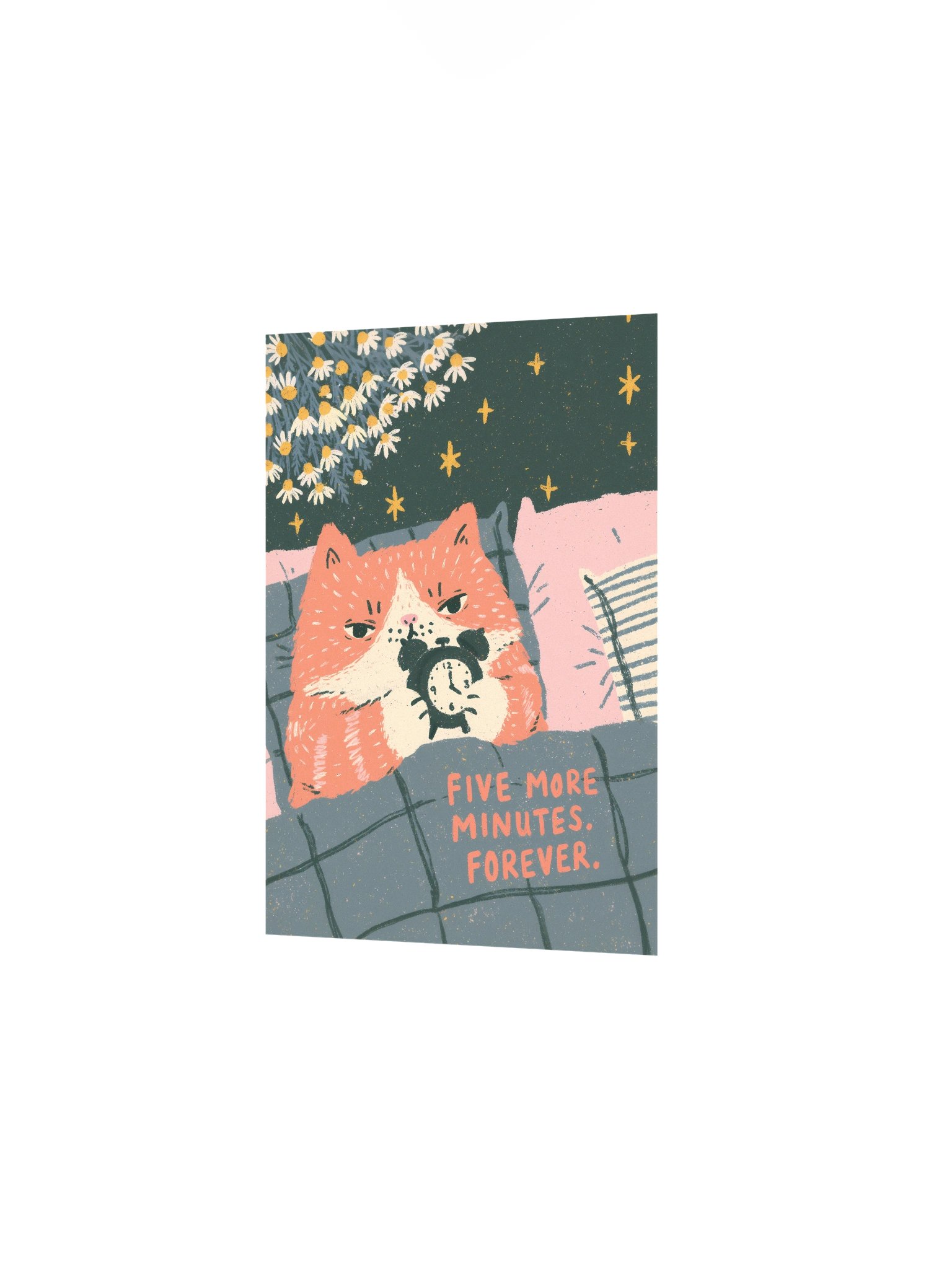 Five More Minutes Cat Poster product image (10)