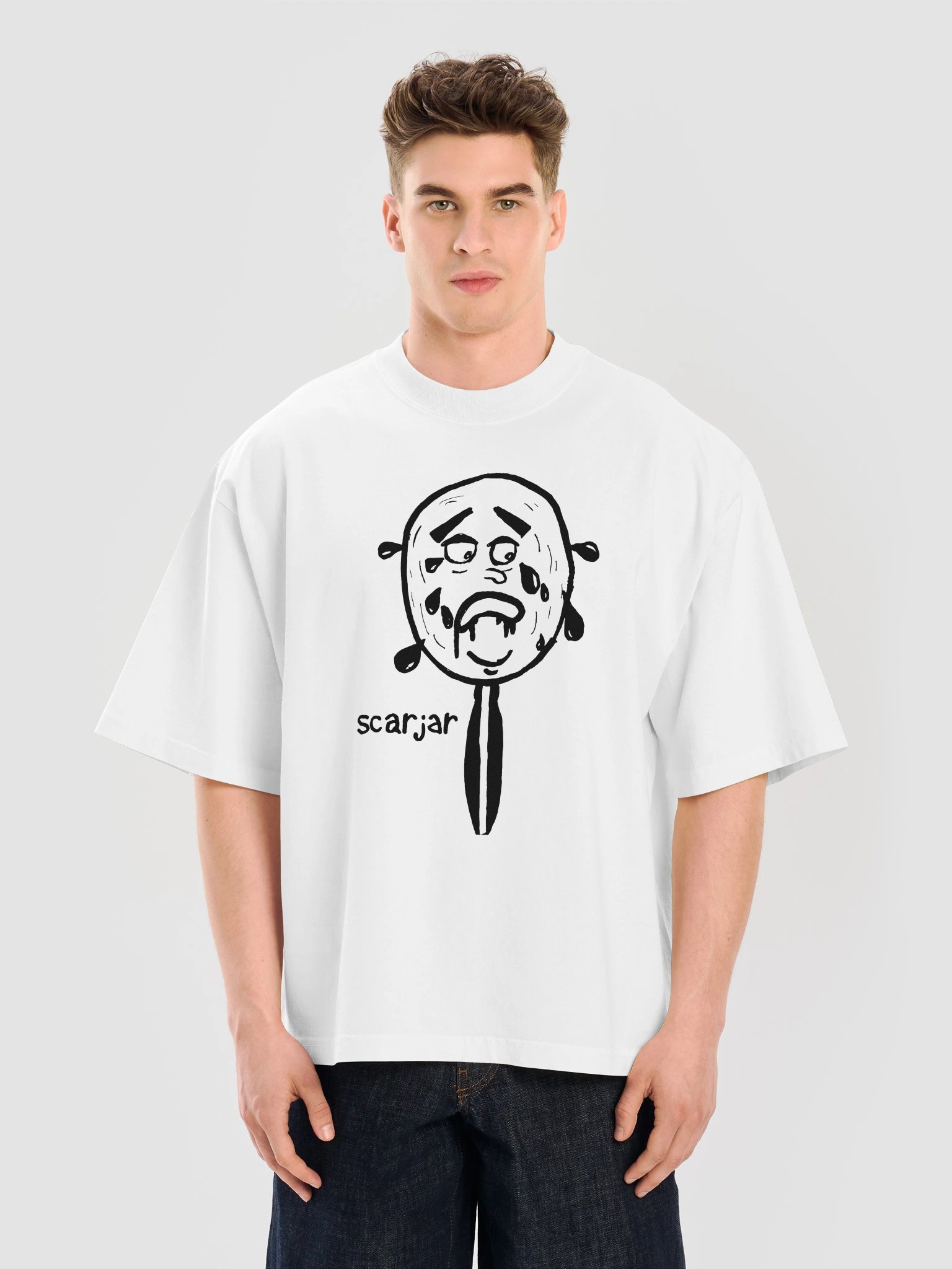 Jared outline tee (white) product image (5)