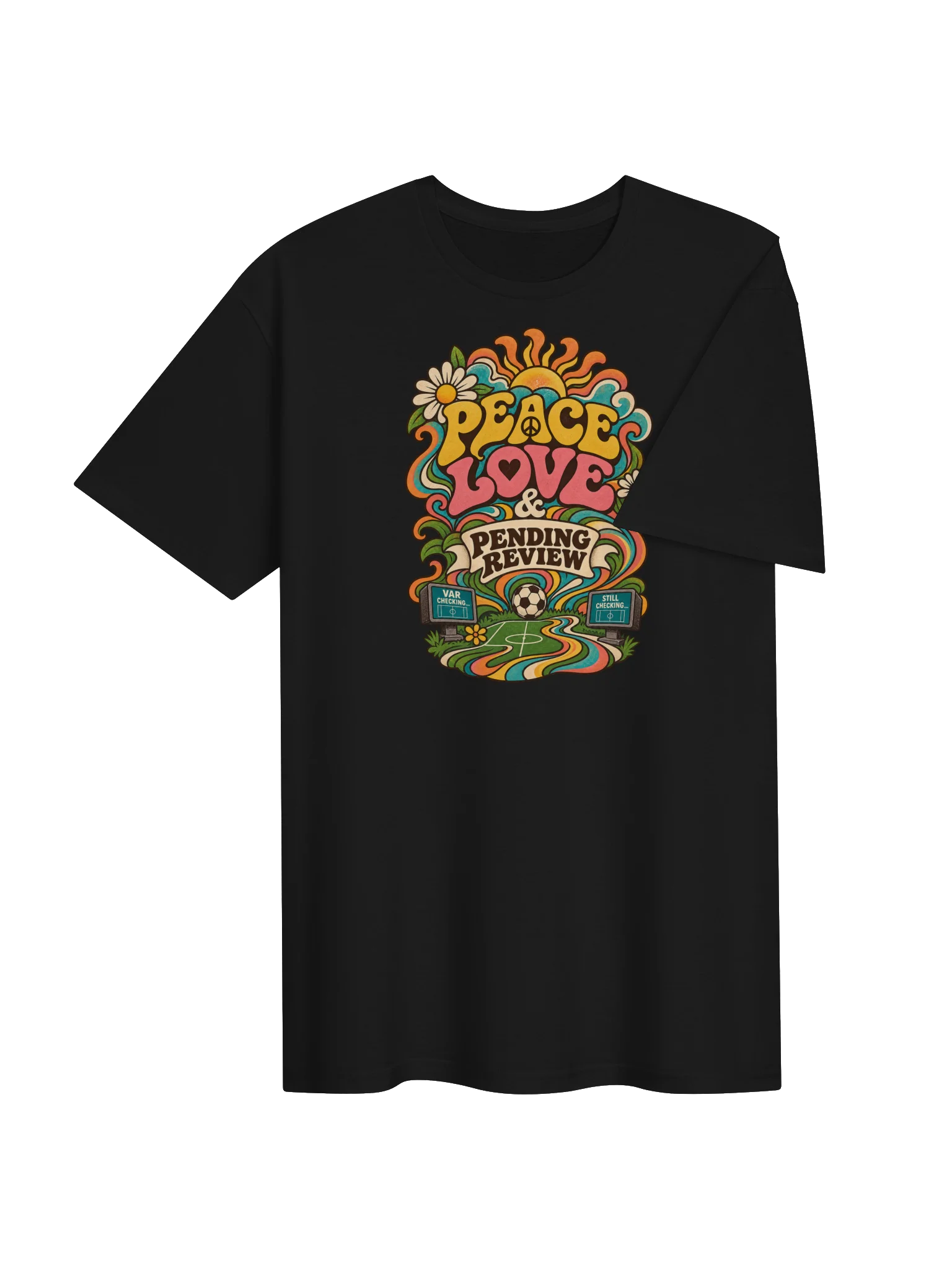 Peace, Love and Pending Review VAR Soccer Tee product image (4)