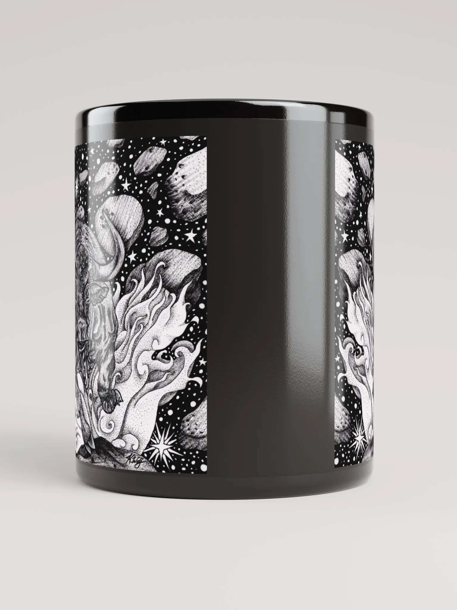 Taurus Zodiac Black Glossy Mug product image (9)