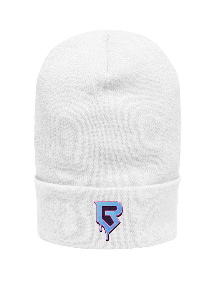 R Drippy White Beanie product image (1)
