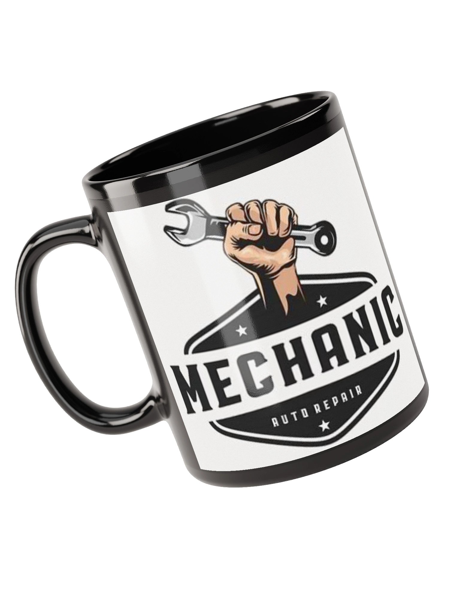 Black Glossy Mug | Mechanic Auto Repair Mug | Garage Life Coffee Mug | Automotive Technician Gift | Car Enthusiast Cup product image (5)