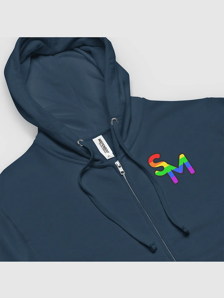 SM logo zip up hoodie product image (1)